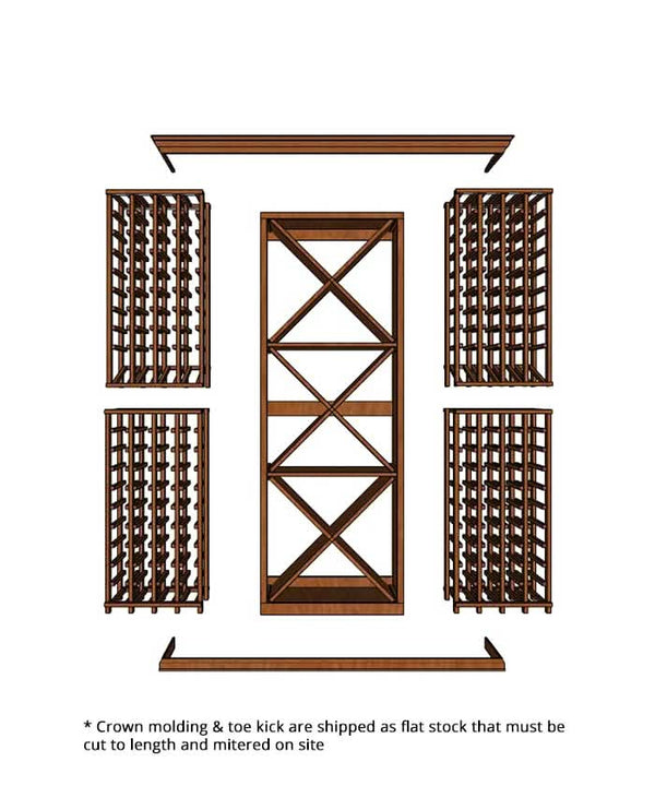 6 Foot Wine Cellar Storage System | 284 Bottle Capacity