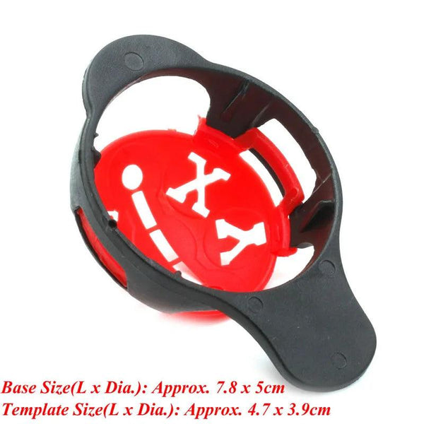 6 in 1 Golf Ball Line Liner Marker Template Drawing Alignment Marks Sign Tool