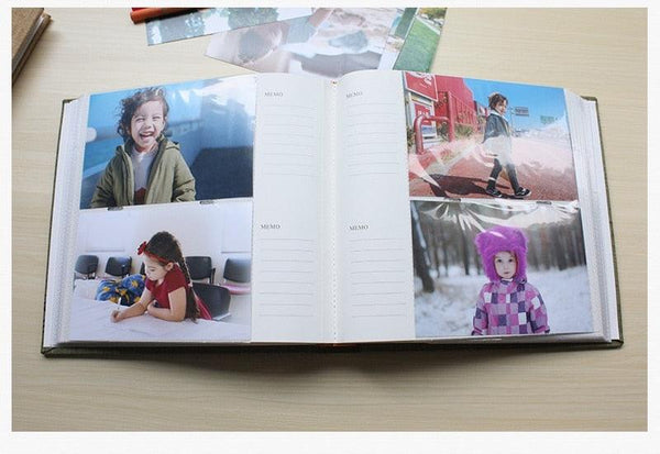 6-inch Intert Photo Album 200 Pages Slip Memo Scrapbook Paper Baby Family Scrapbook Albums Wedding Foto Scrapbooking Album DIY Memorable Gifts For Loved Ones