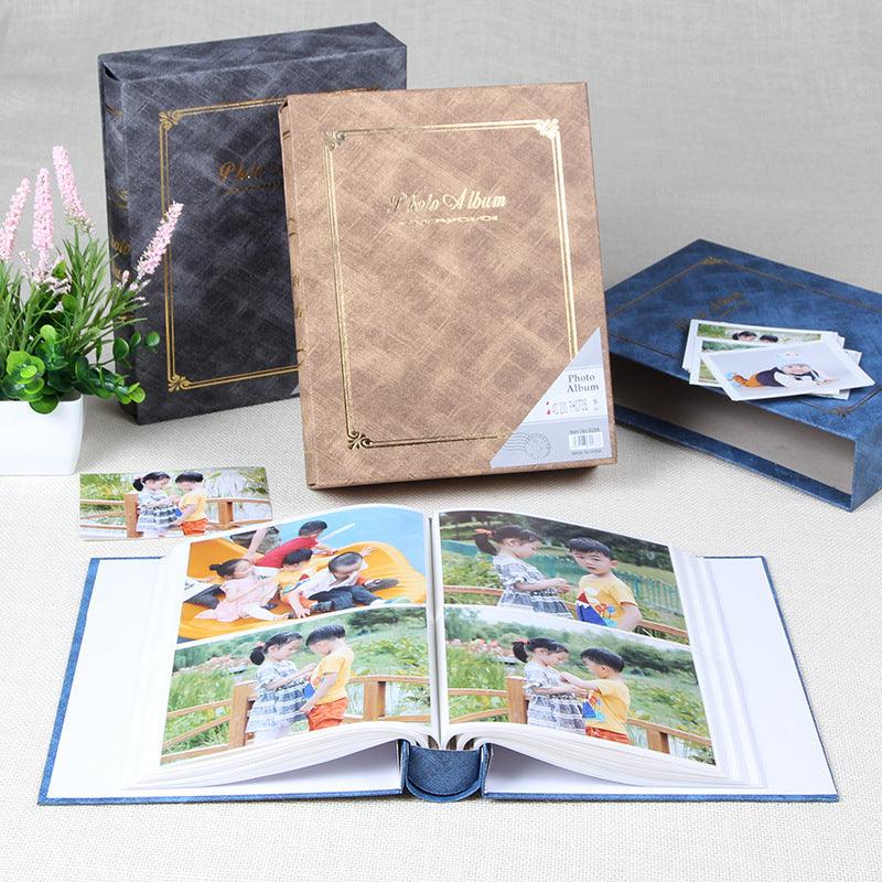 6 Inch Photo Album Holder 6 Inch Boxed Wedding Album Family Record DIY Photo Albums Birthday Gift Family Scrapbook Albums Family Anniversary Gift For Couple