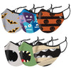 6-Pack: Two-Layer Reusable Halloween Kids Face Mask With Adjustable Earloop