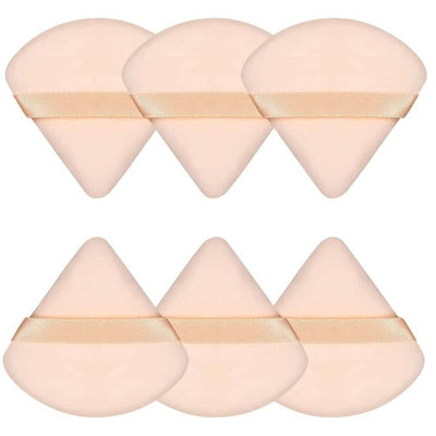 6-Piece: Face Soft Triangle Powder Puff