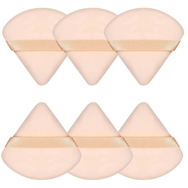 6-Piece: Face Soft Triangle Powder Puff