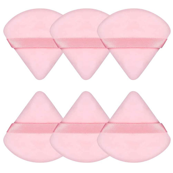 6-Piece: Face Soft Triangle Powder Puff