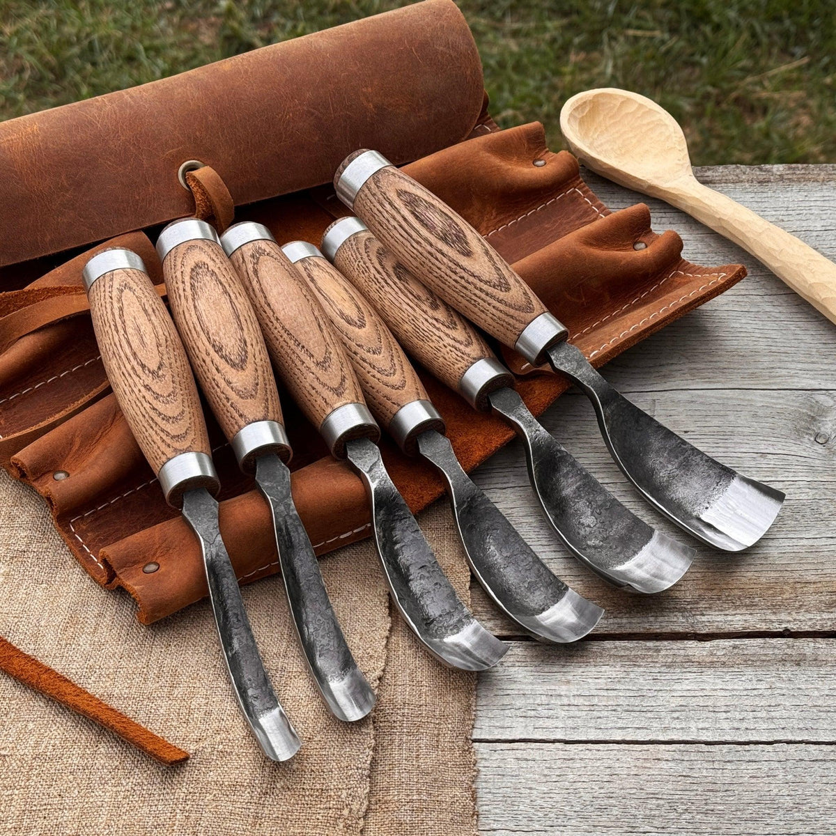 6-Piece Long Bent Gouge Set
