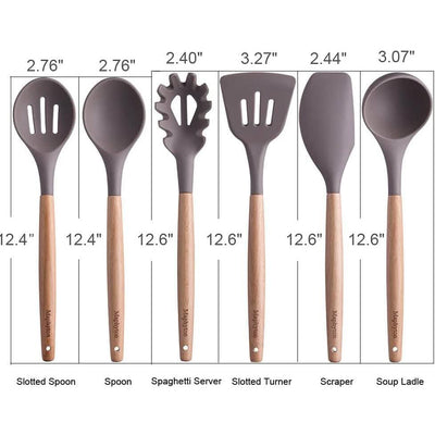6-Piece: Maphyton Nonstick Silicone Cooking Utensils Set