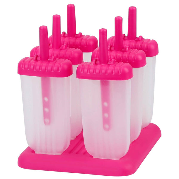 6-Piece: Popsicle Molds Reusable Ice Cream DIY Ice Pop Maker