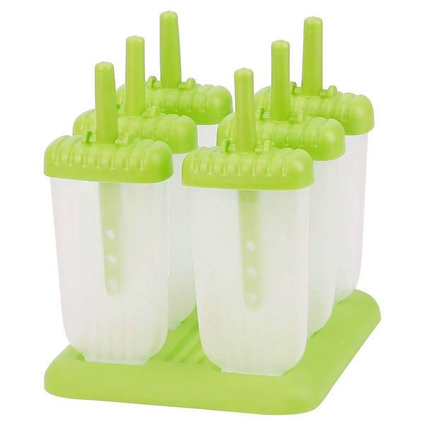 6-Piece: Popsicle Molds Reusable Ice Cream DIY Ice Pop Maker