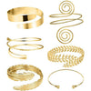 6-Piece: Women's Arm Band Cuff Bracelet