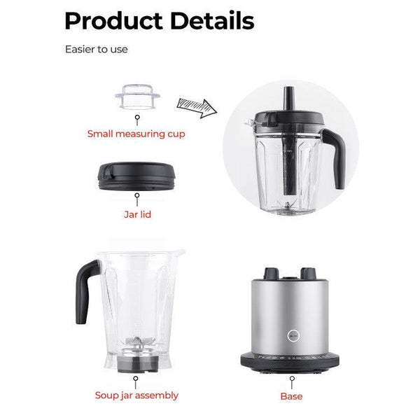 1500W Smoothie Maker Blender with 10 Speeds