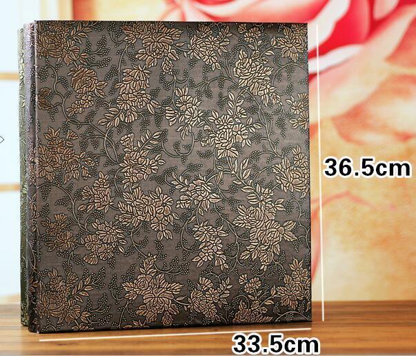 600 Pockets 6 Inch Interleaf Type Big High Capacity Photo Album PU Leather Photo Albums Handmade DIY Commemorative Family Flower Memo Scrapbook Paper Baby Family Scrapbook Albums