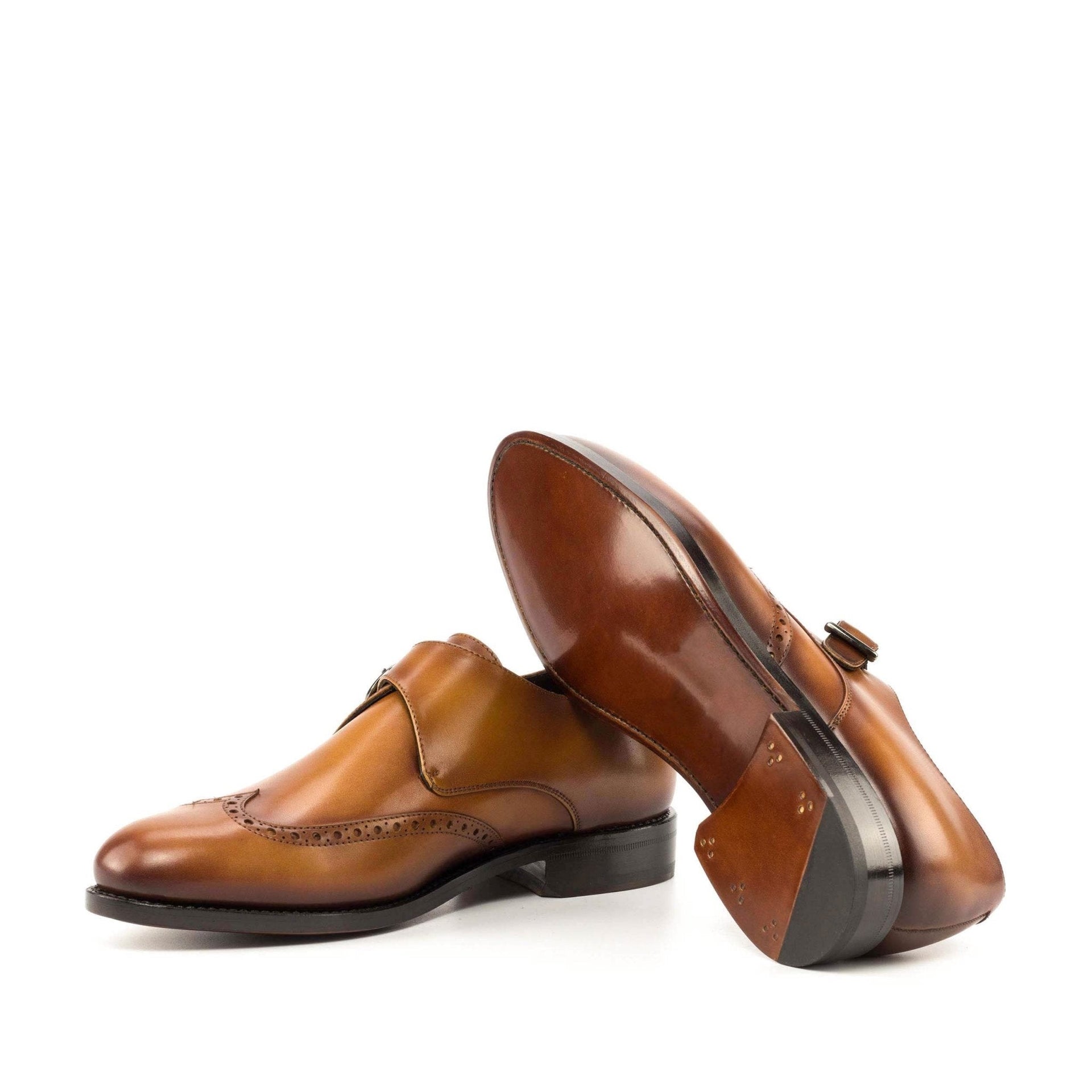 Laspa2  - Classic single monk strap formal dress shoes for men