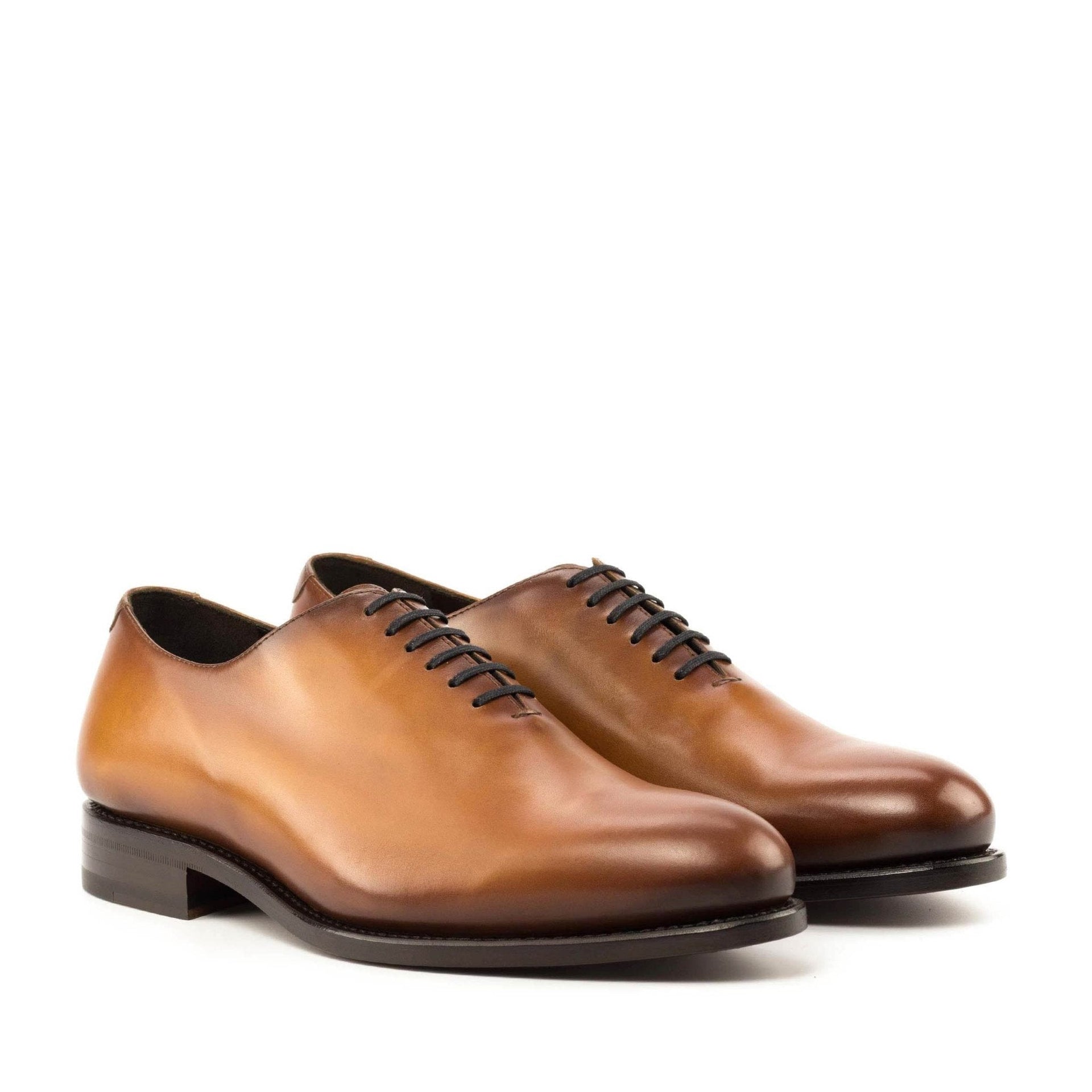 Raggio2 - Classic brown oxford wholecut dress shoes for men