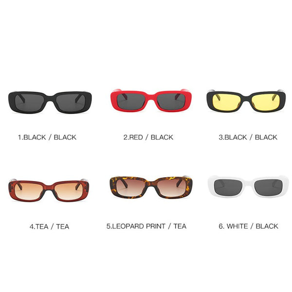 Trend Small Frame Sunglasses Female Square Sunglasses Olive Green Colorful Ins Street Shot Glasses