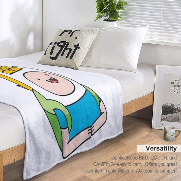 Finn Jake BMO Throw Blanket