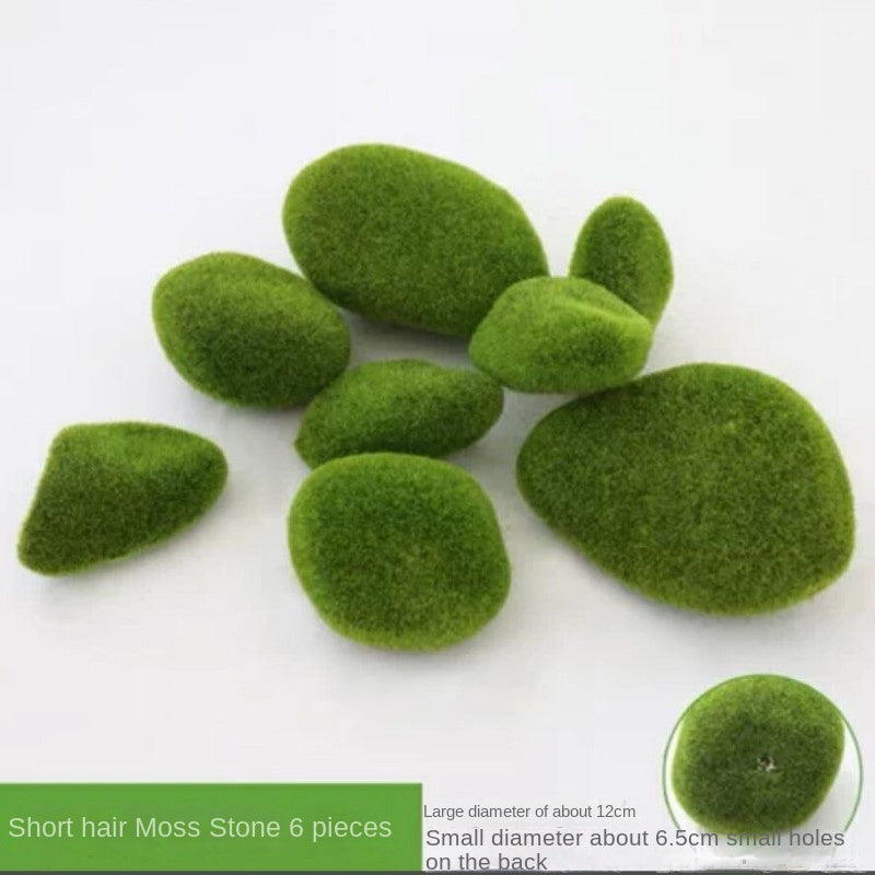 Mossy Stone Artificial Green Stone Mossy Rock Flower Arrangement Material