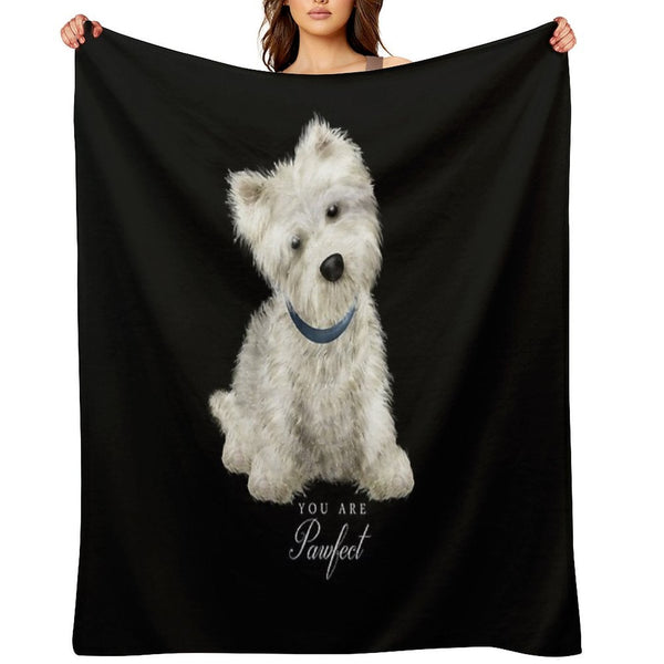 Pawfect Lovely Westie Gift-ready Throw Blanket