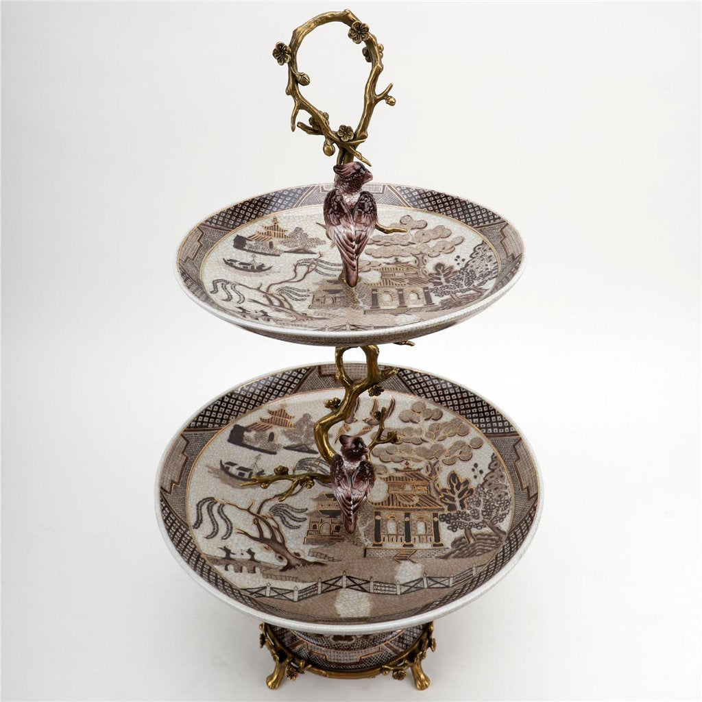 Imperial Palace Tiered Tray from Ormolu Collection