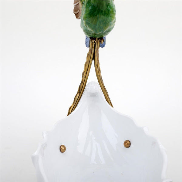Porcelain - Ormolu  Blue Green Hummingbird With Dish - Gifts for You 'n Me