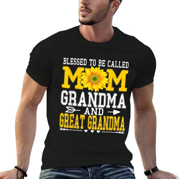 Blessed To Be Called Mom Grandma Great Grandma Mother's Day  Stretchy T-Shirt
