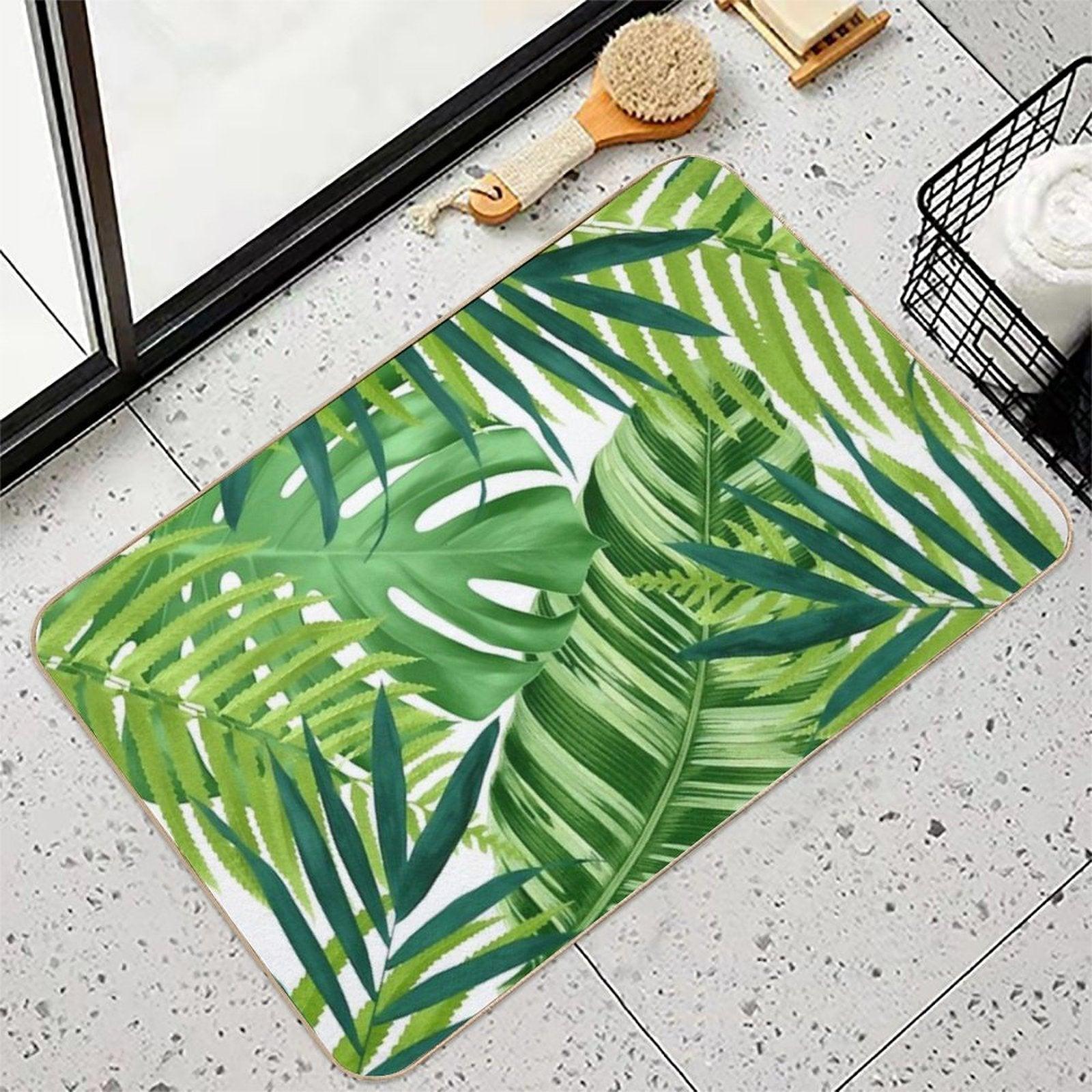 Tropical Leaves III Bath Mat