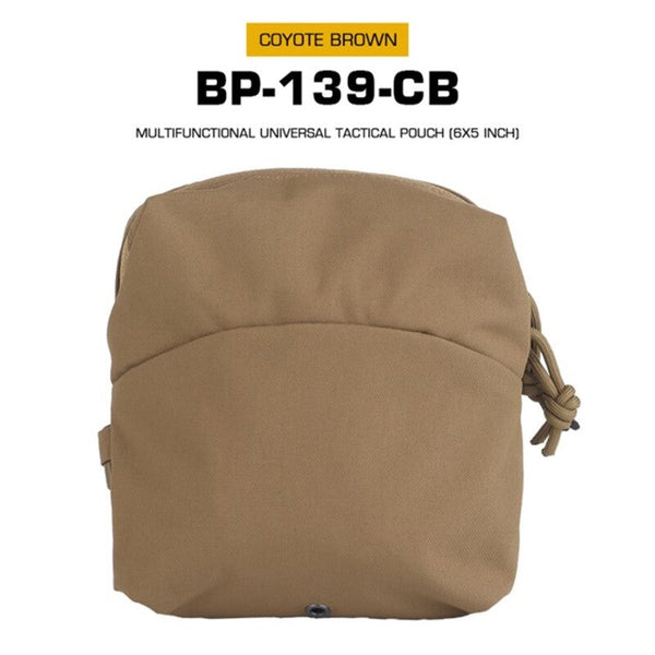 Tactical 6x5in GP MOLLE pouch for mags, fits FCPC or Utility GP Backpack.