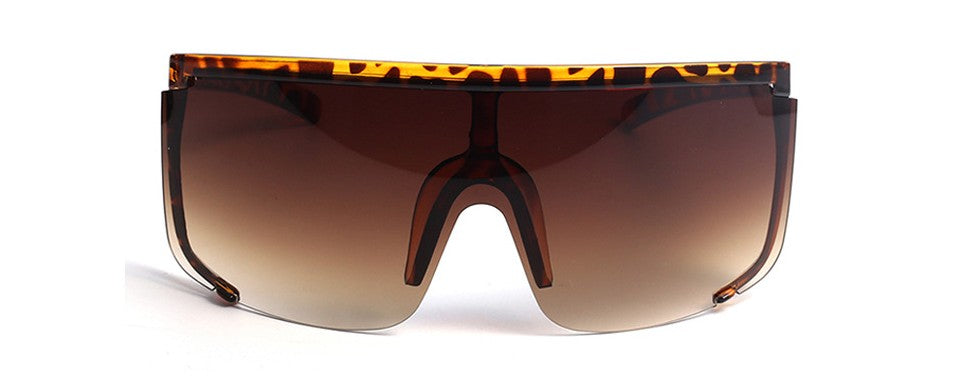 Personalized anti-ultraviolet large-frame white mercury sunglasses exaggerated one-piece anti-sputum and anti-splash glasses（HM-009）