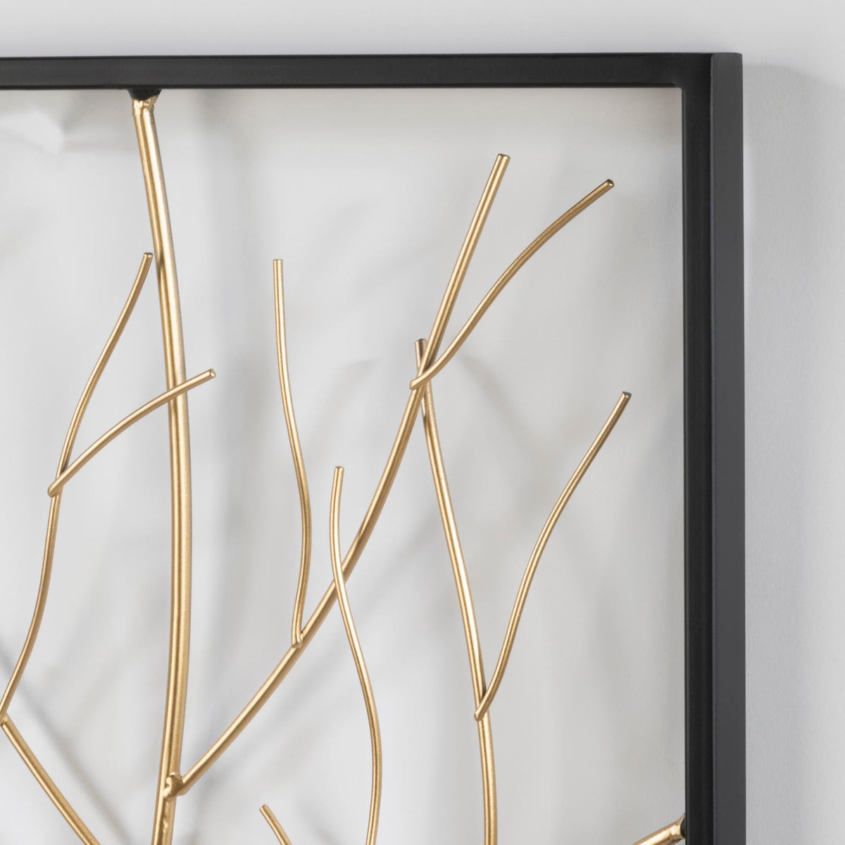 Natural Branch Metal Wall Art