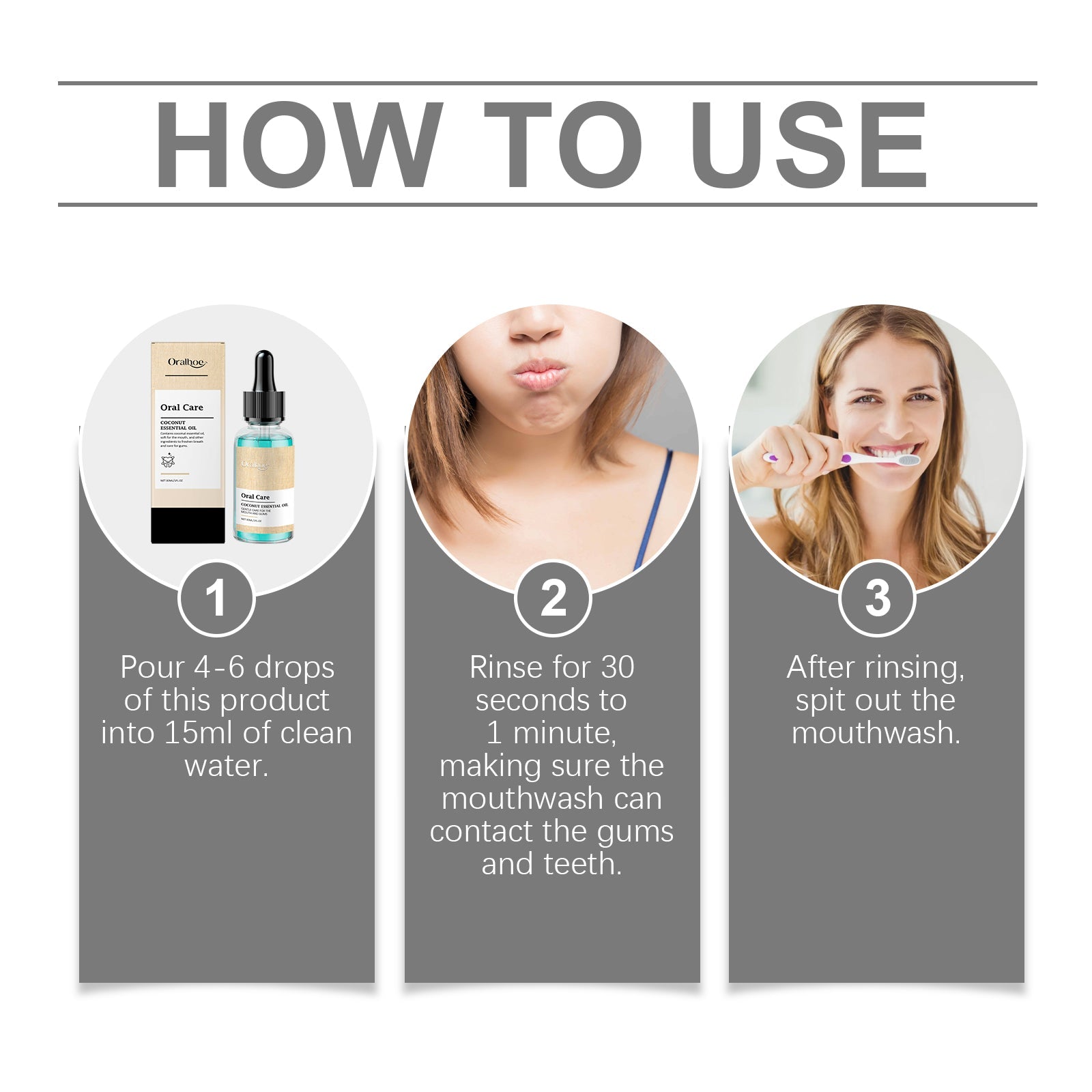 Oral Coconut Mouthwash Gently Protects Gums, Cleans Mouth Stains And Freshens Breath