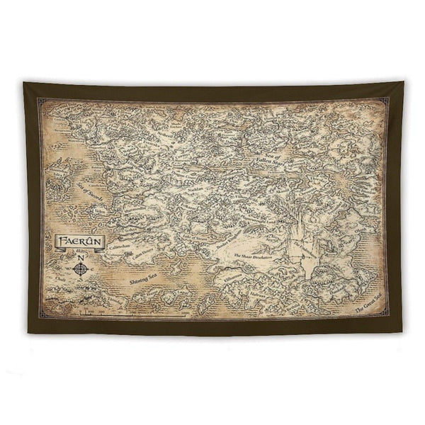 Annotated Map Of Faerun Tapestry