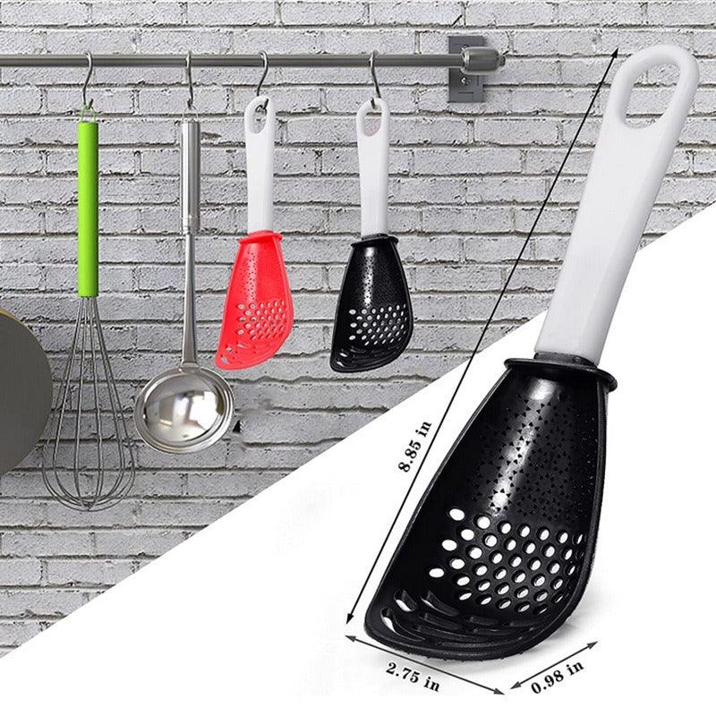 Grinding dish spoon mashing and draining water drain spoon grinding ginger and garlic spoon egg mixer mashed potatoes