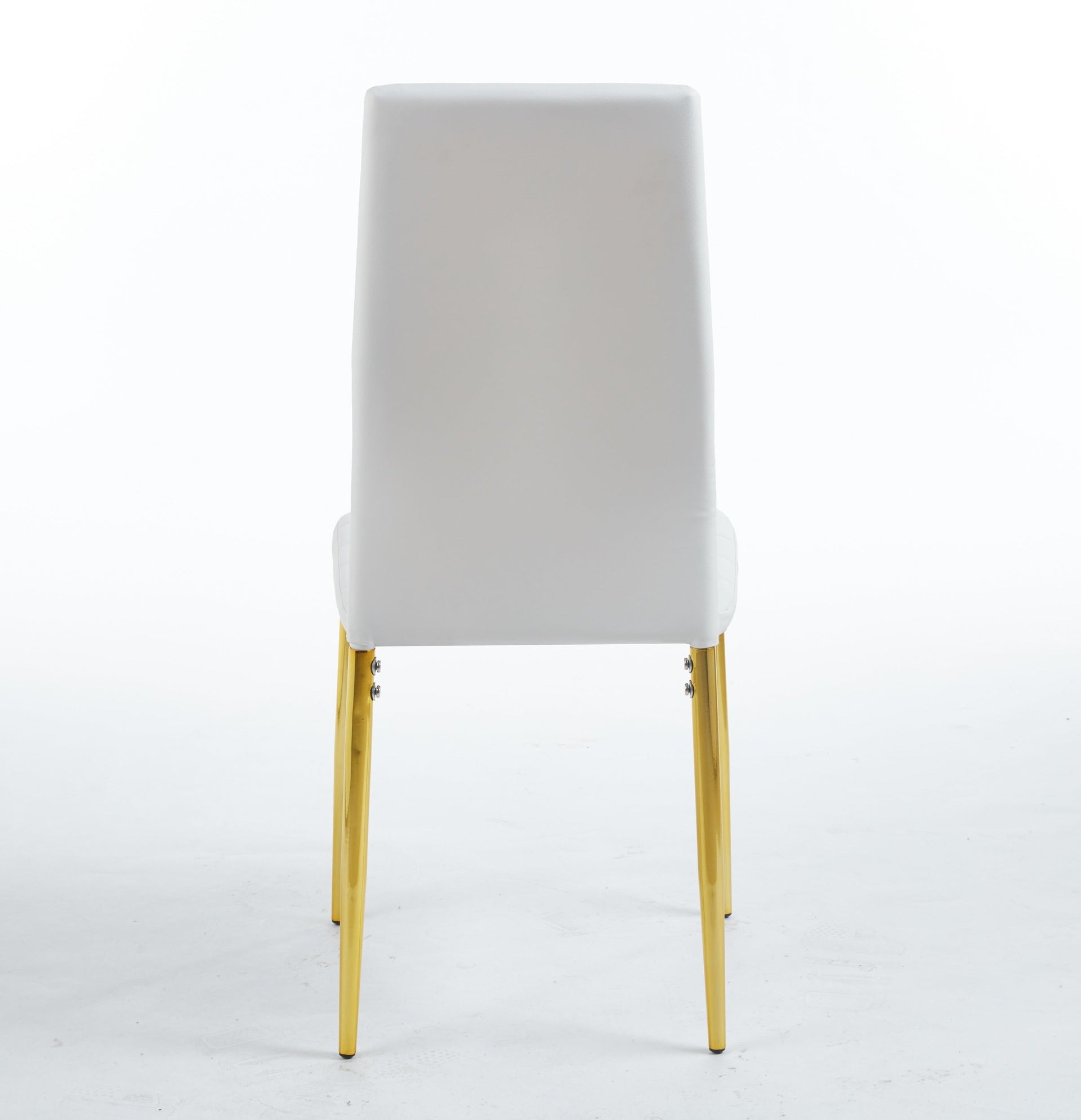 chair  set of 4,GOLDEN COLOR LEG,WHITE SEAT