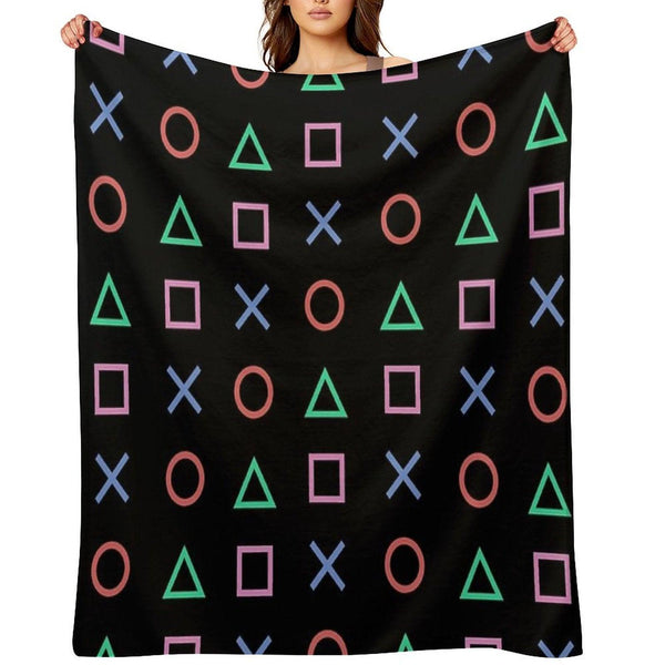 Classico Controller Buttons Icon Throw Blanket