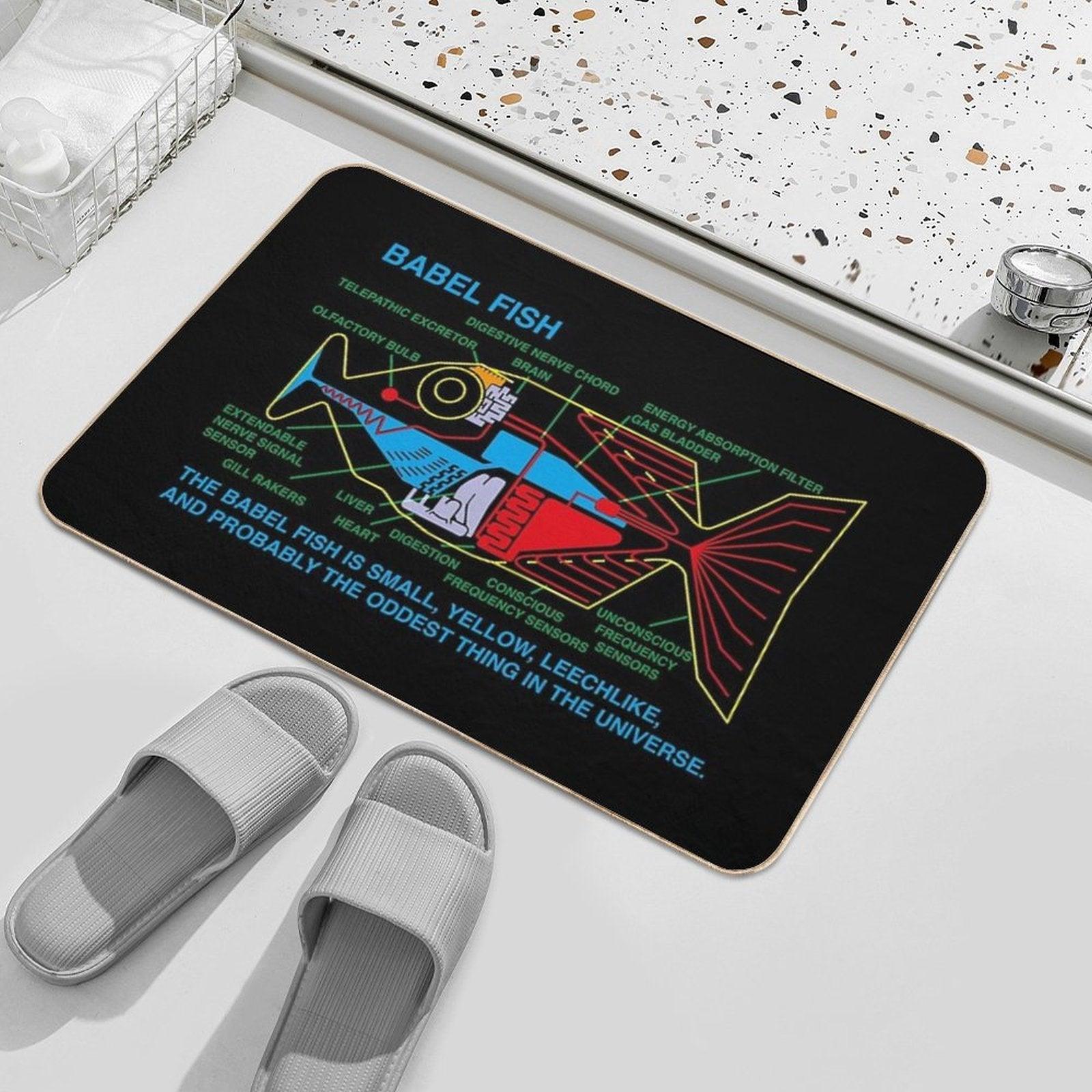 NDVH Babel Fish H2G2 Bath Mat