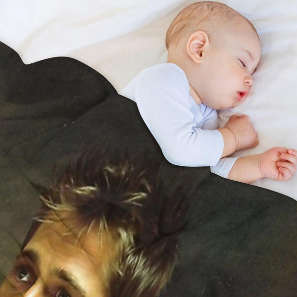 Brad Pitt - Replaceface Throw Blanket