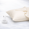 GroundLuxe Luxury Grounding Pillowcase (Organic Cotton) - Beige / King (36 in x 20 in)
