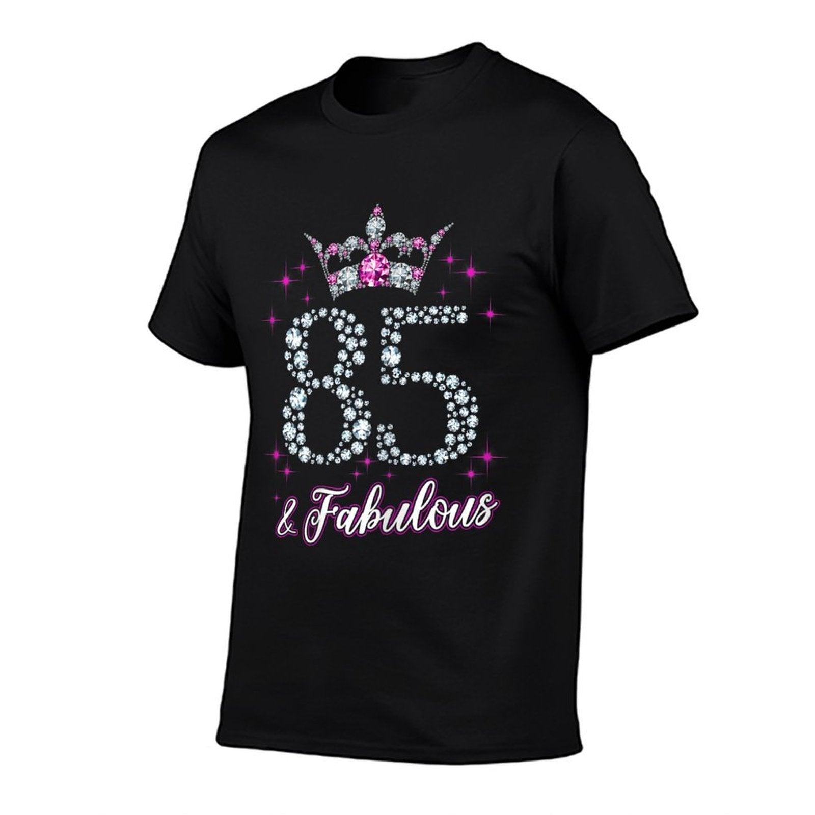 Womens 85 And Fabulous 1935 85Th Birthday Gift T-Shirt