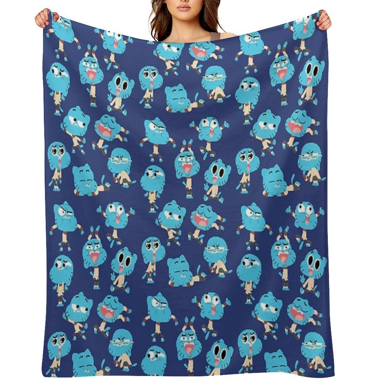 Gumball Pixel Art - Pattern Throw Blanket