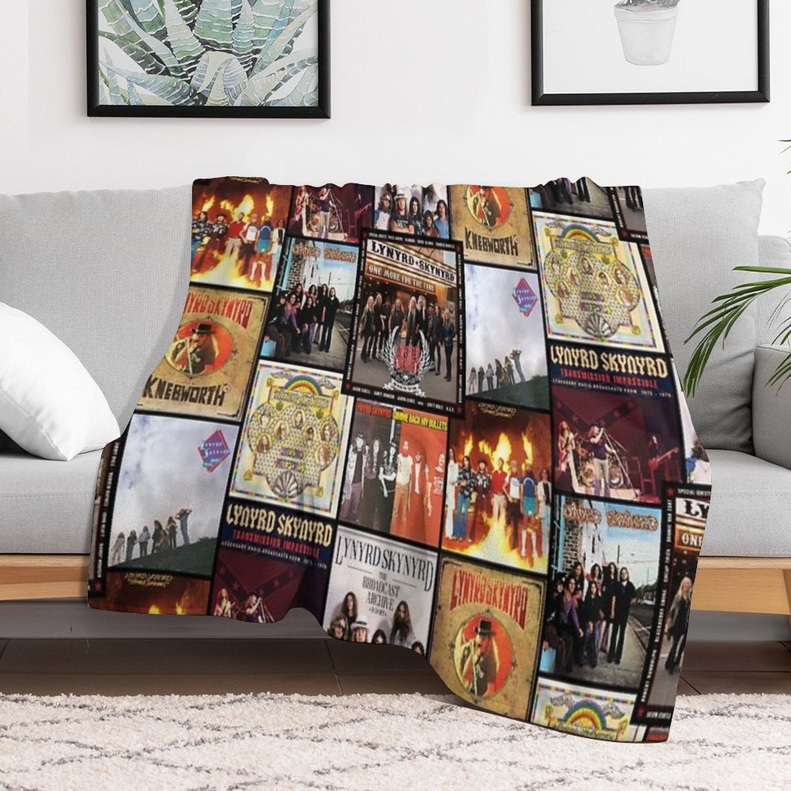 Greatest Albums Sustainable Throw Blanket