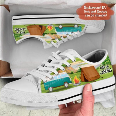 Personalized Camping Sneakers - Best Gift For Camping Lovers - Let's Go Camping - J0HKN6