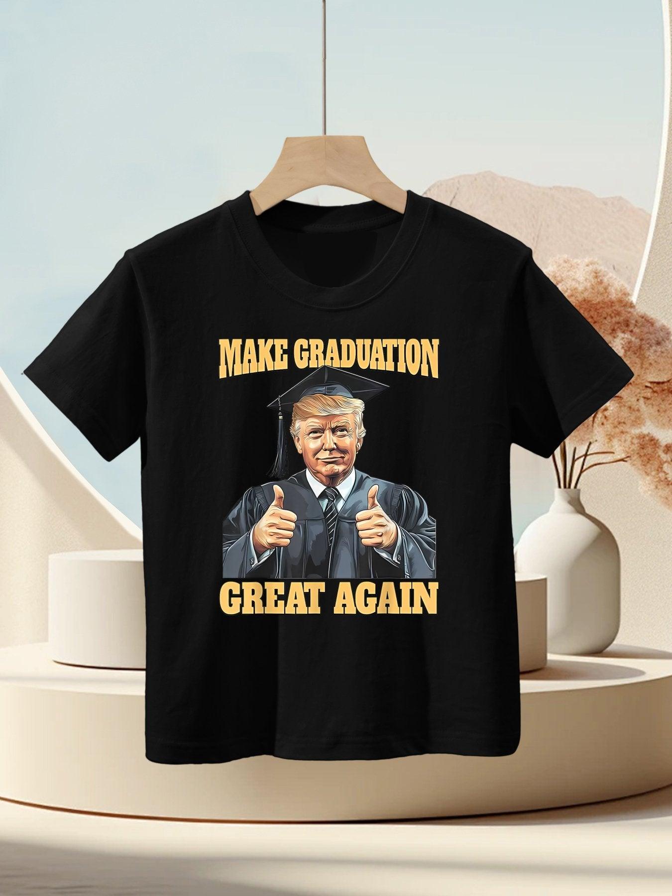 Funny Trump Graduation Make Graduation Great Again Kids T-Shirt