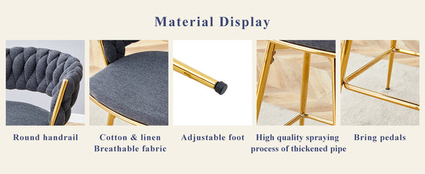 Four-Piece Modern Rotating Swivel Barstools