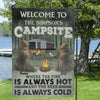 Personalized Bear Camping Flag - Best Gift For Camping Lovers - Welcome to The Simpsons Campsite - FVNHR8 - Garden Flag / Default / 12x18 IN