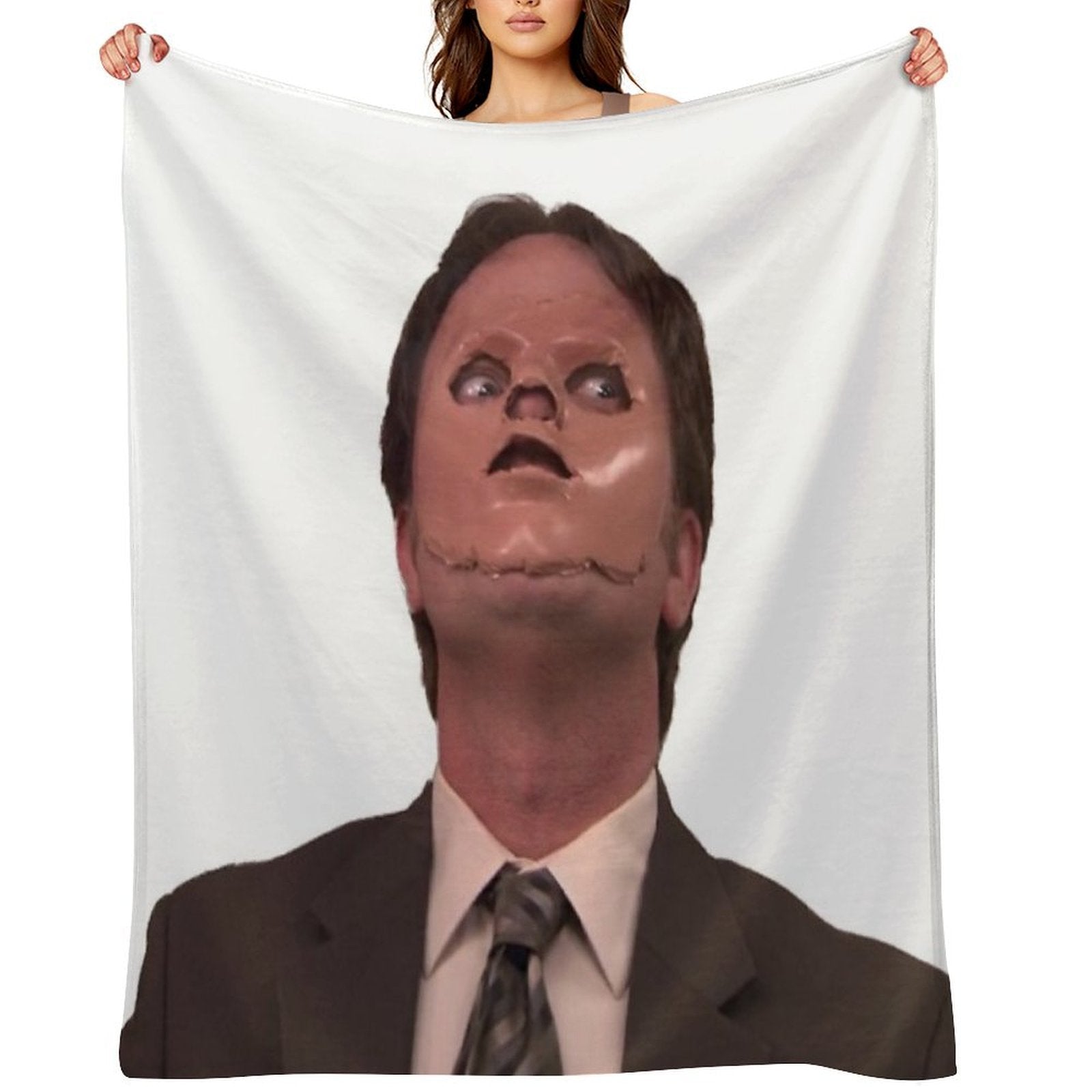 Dwight Schrute - Skin Mask Gift-ready Throw Blanket