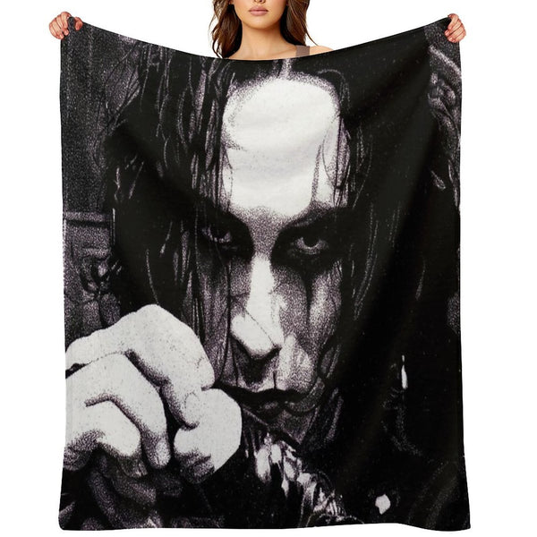 Eric Draven Crow Wrinkle-free Throw Blanket