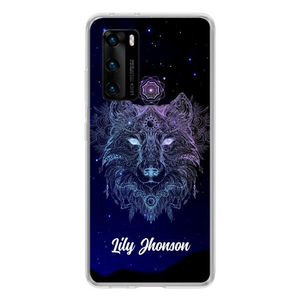 Personalized Wolf Mandala Phone Case - Best Gift For Wolf Lover's - Case For Huawei and Oppo - TOMO90