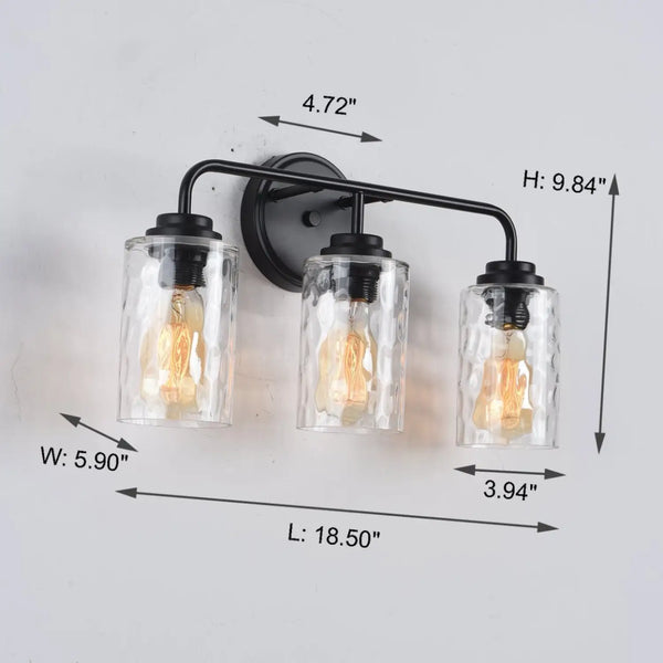 60W Elegant Wall Lights Modern with Clear Glass Sconce