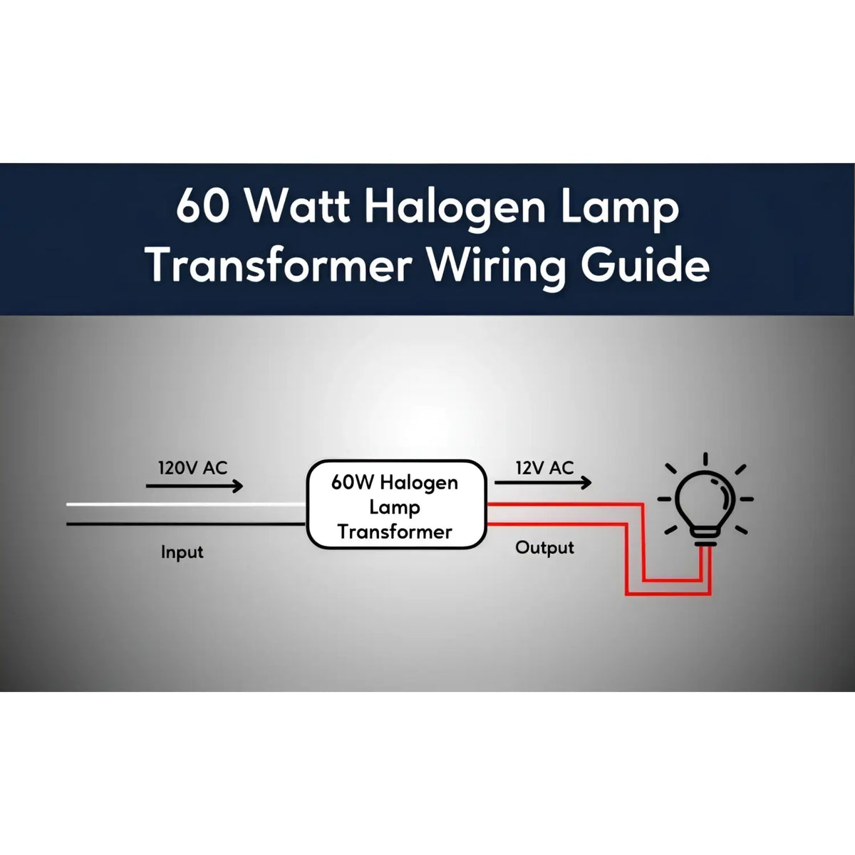 60W Halogen Electronic Potted Current Transformer