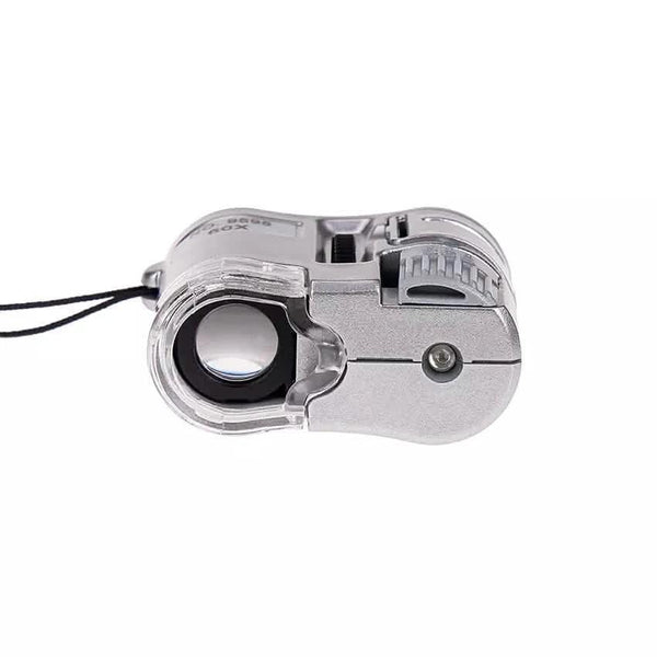 60X Handheld Magnifying Glass Mini Pocket Microscope