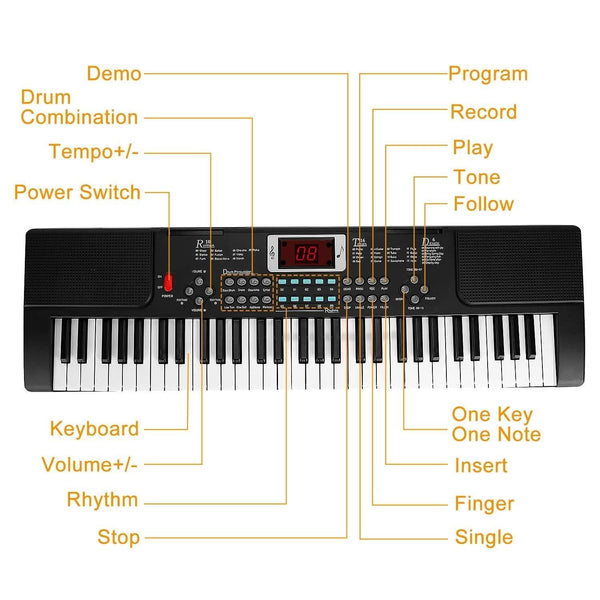 61 Keys Digital Music Electronic Keyboard